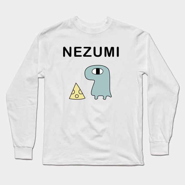 Nichijou Yuuko Aioi Nezumi Rat Long Sleeve T-Shirt by aniwear